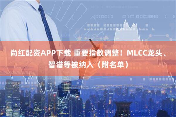 尚红配资APP下载 重要指数调整！MLCC龙头、智谱等被纳入（附名单）